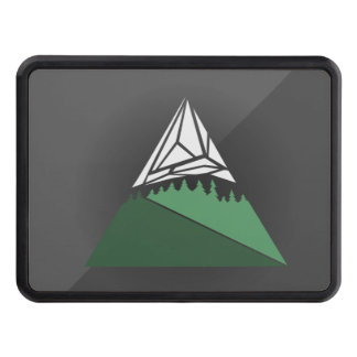 Geometric Mountain Trailer Hitch Cover