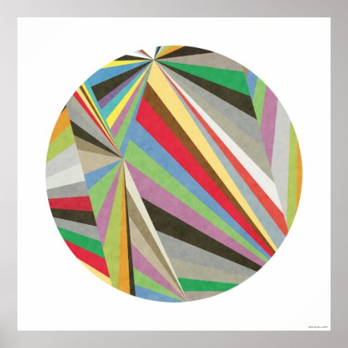 Geometric Multi Colored Art Print I