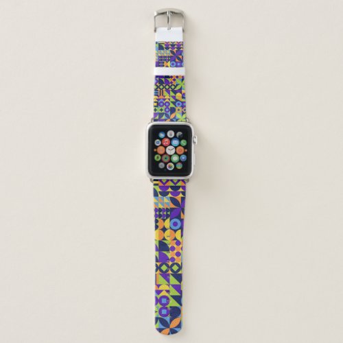 Geometric Mural Modern Vintage Art Apple Watch Band
