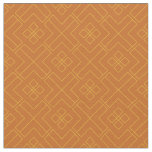 Geometric Mustard Yellow Decorative Pattern Fabric