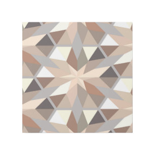 Geometric Natural Colors Pattern Gallery Wrap