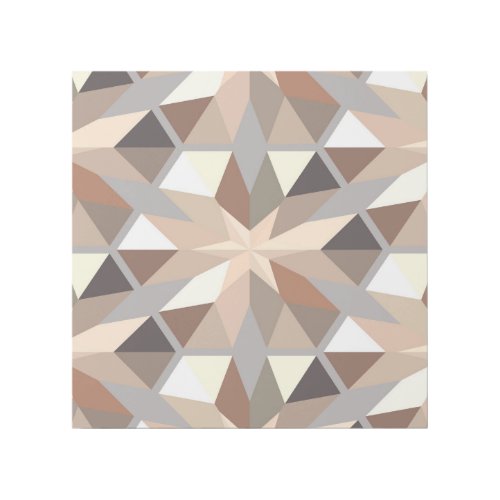 Geometric Natural Colors Pattern Gallery Wrap