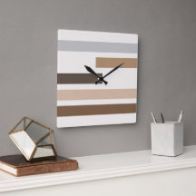 Geometric Natural Earth Tones Stripes Art Pattern