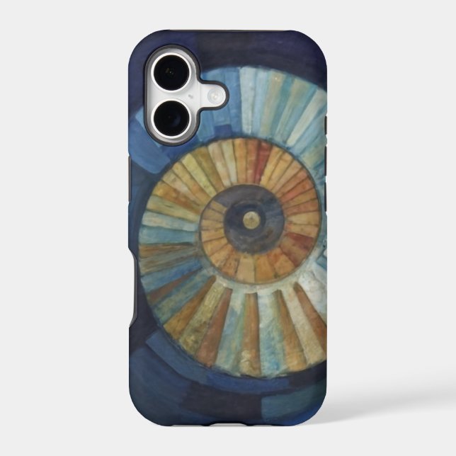 Geometric Nautilus Design Iphone Case (Back)
