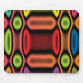 Geometric Neon Mouse Pad