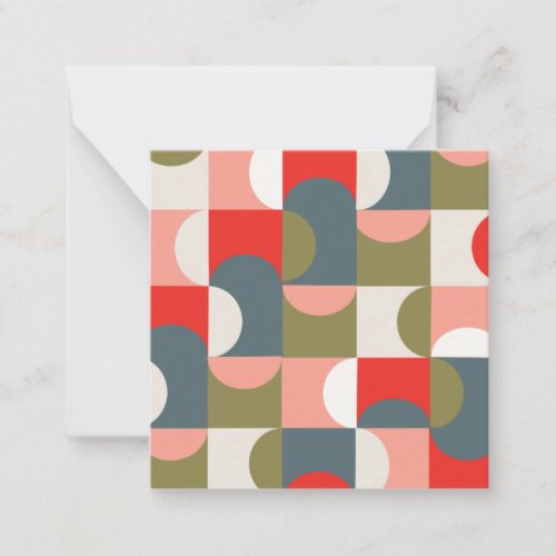 Geometric Note card