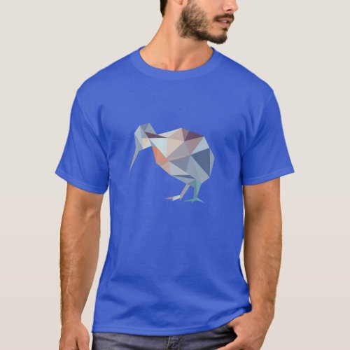 Geometric NZ Kiwi Bird T_Shirt