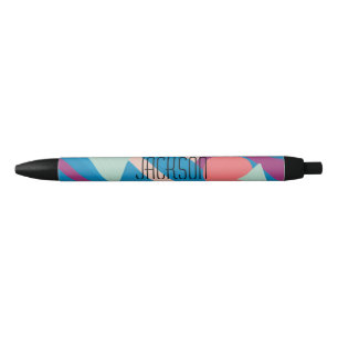 Geometric oil shapes vintage palette pen