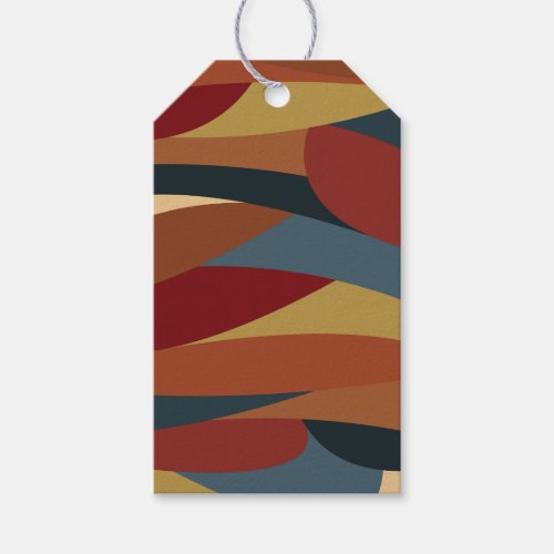 Geometric Opaque Stained Glass Style Abstract  Gift Tags