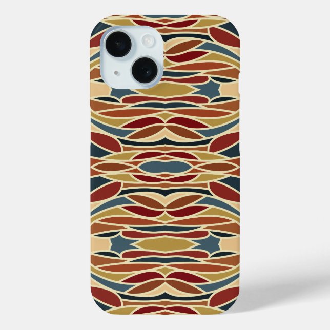 Geometric Opaque Stained Glass Style Design  Case-Mate iPhone Case (Back)