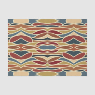 Geometric Opaque Stained Glass Style Design Tissue Paper