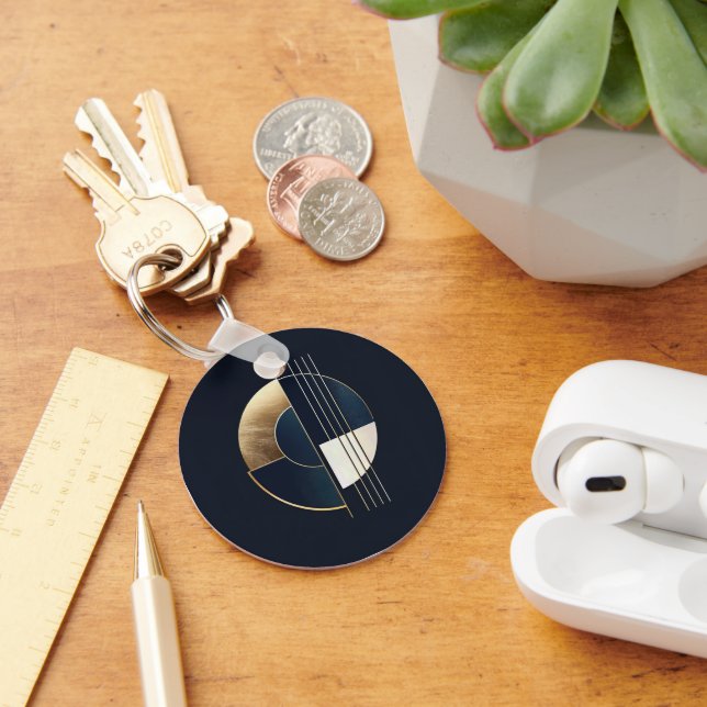 Geometric Orb: A Study in Contrast Keychain (Desk)