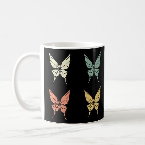 Geometric Origami Butterflies Apparel Paper Fold B Coffee Mug