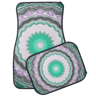 geometric ornament. Decorative mosaic texture. abs Car Floor Mat