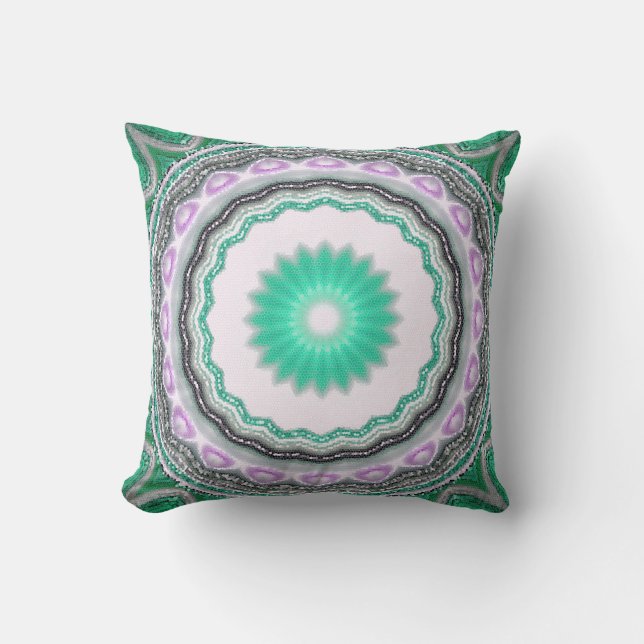 geometric ornament. Decorative mosaic texture. abs Throw Pillow (Front)