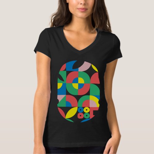 Geometric Oval Shape T_Shirt