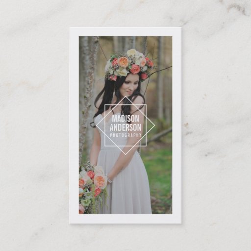 Customizable Geometric Overlay | Photography Business Cards