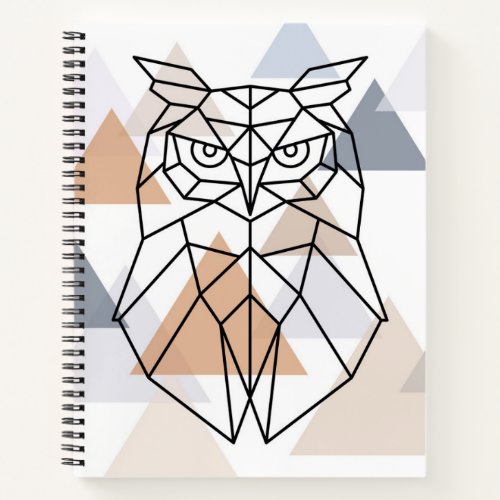 Geometric Owl Design Notebook