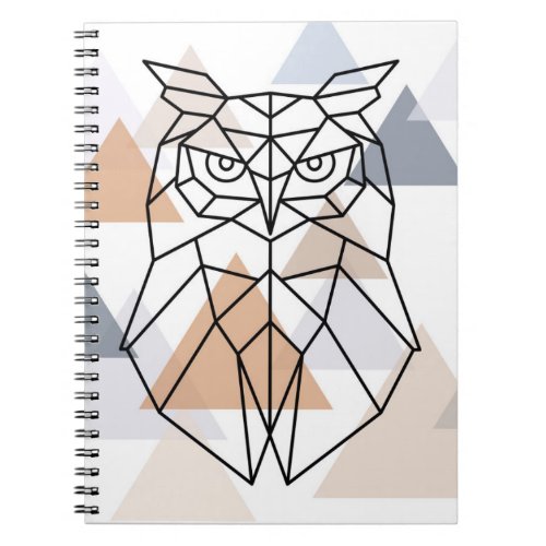 Geometric Owl Design Notebook