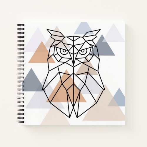 Geometric Owl Design Notebook