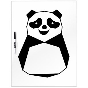 Geometric Panda Dry Erase Board