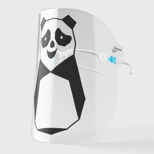 Geometric Panda Face Shield