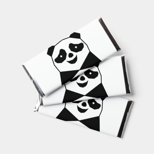 Geometric Panda Hershey Bar Favors