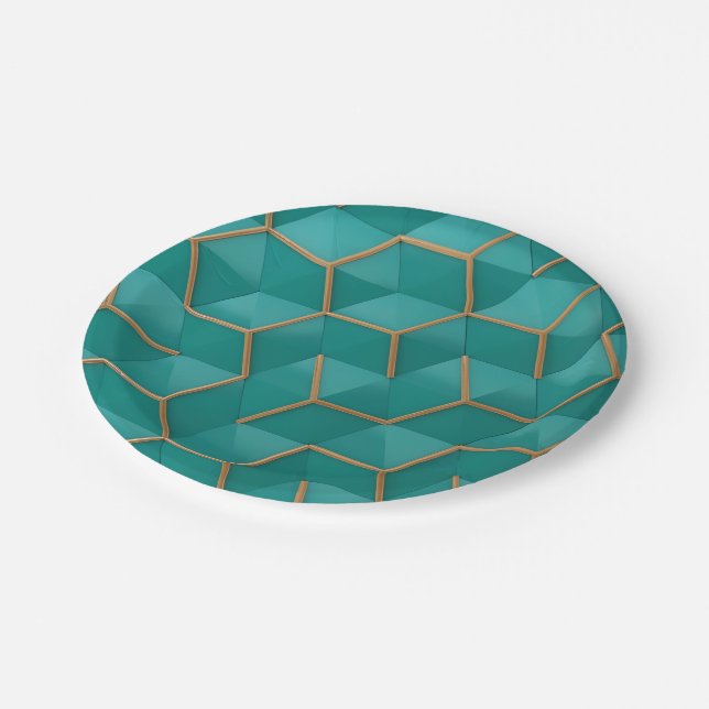 geometric paper plates (Angled)