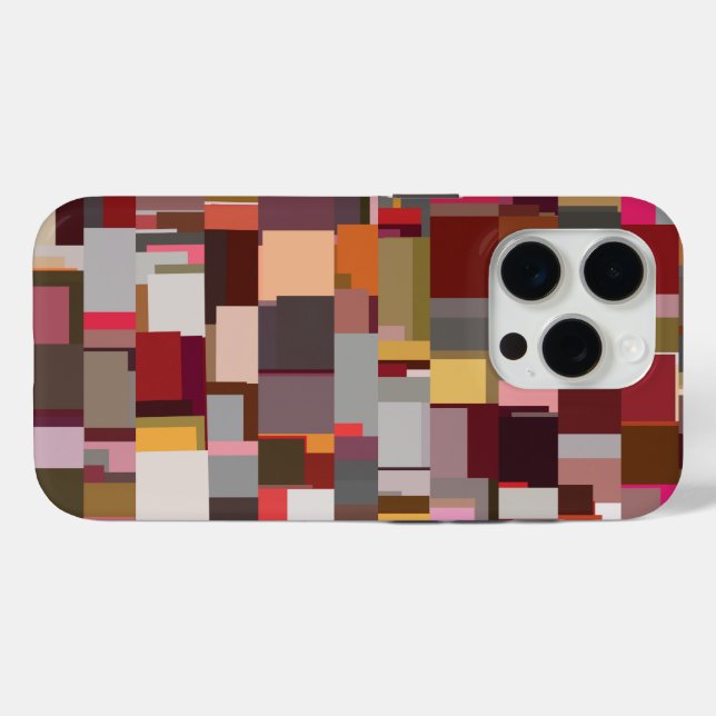Geometric Patchwork Abstract Mosaic Pattern Case-Mate iPhone Case (Back (Horizontal))