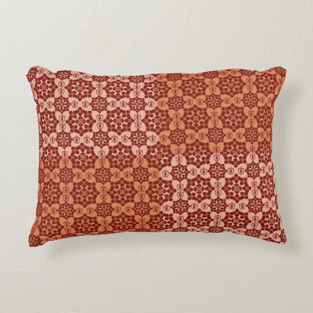 Geometric Patchwork Throw Pillow – Modern Purple C (Front)