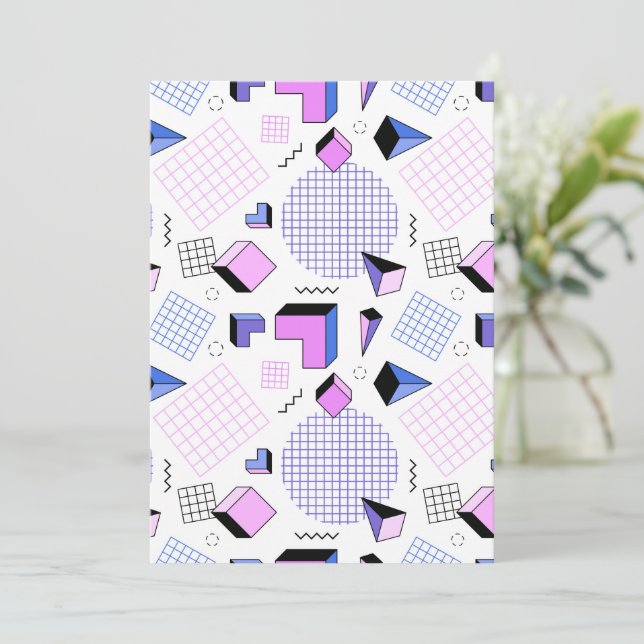 Geometric Pattern 13 Card (Standing Front)