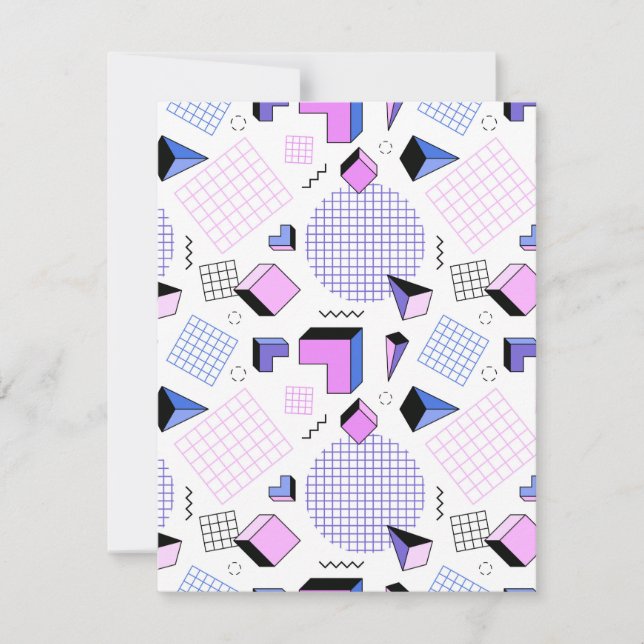 Geometric Pattern 13 Note Card (Front)