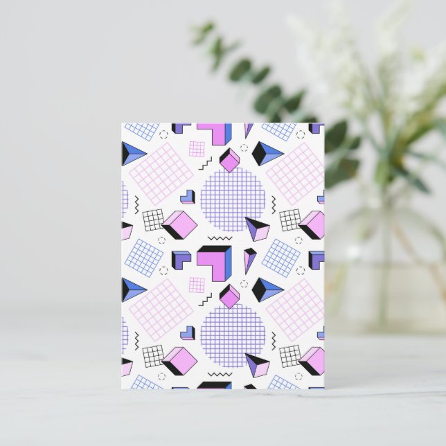 Geometric Pattern 13 Postcard (Standing Front)