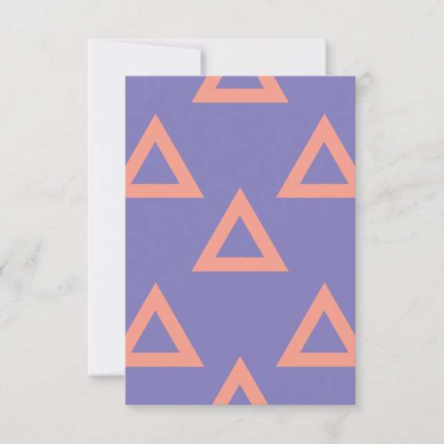 Geometric Pattern 16 RSVP Card (Front)