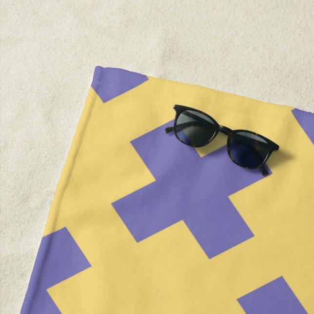 Geometric Pattern 18 Beach Towel (In Situ)