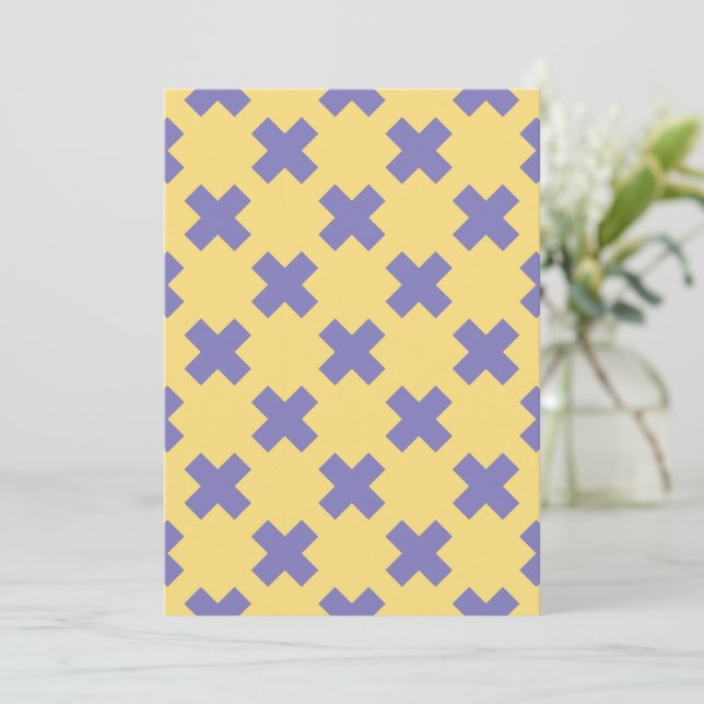 Geometric Pattern 18 Thank You Card (Standing Front)