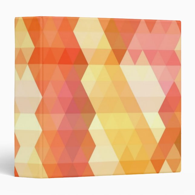 Geometric pattern 1 3 ring binder (Front/Spine)