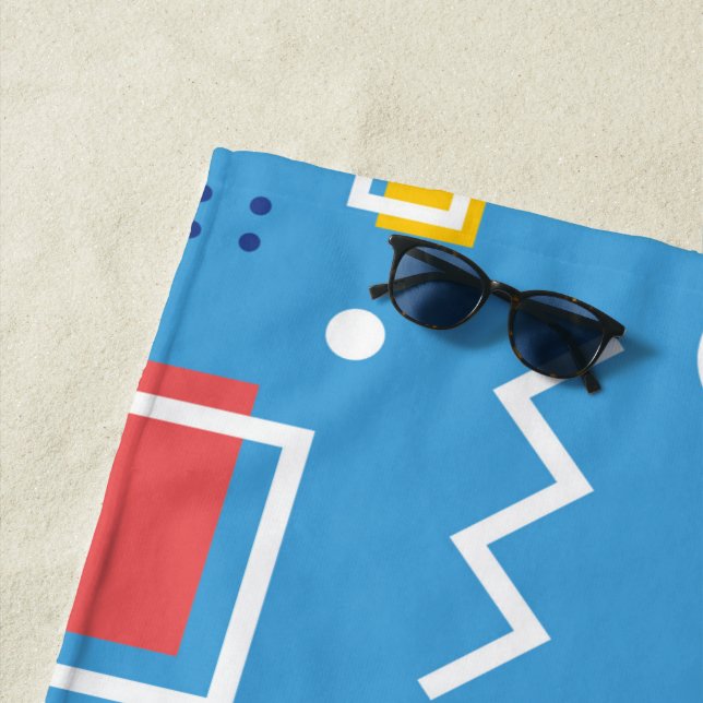 Geometric Pattern 1 Beach Towel (In Situ)