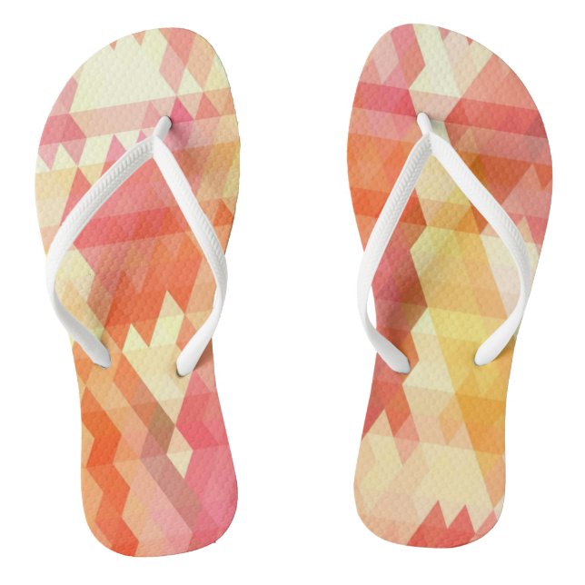 Geometric pattern 1 flip flops (Footbed)