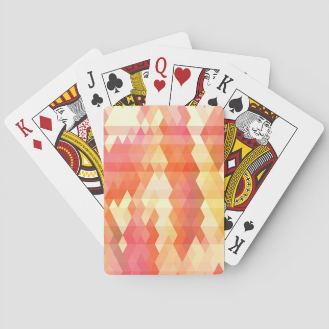 Geometric pattern 1 poker cards (Back)