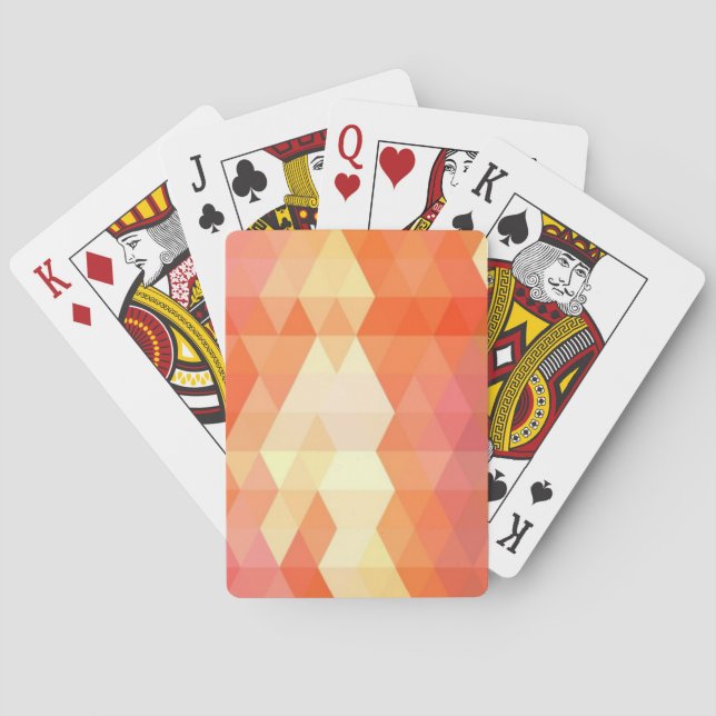 Geometric pattern 1 poker cards (Back)