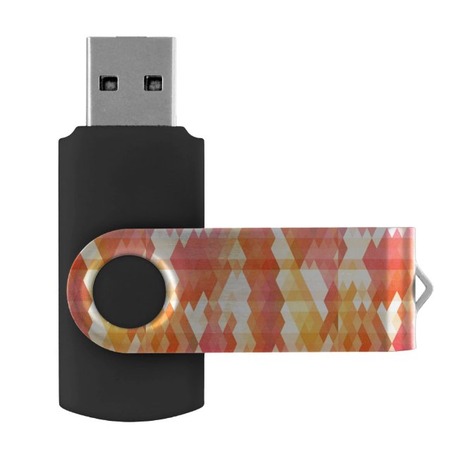 Geometric pattern 1 USB flash drive (Opened)