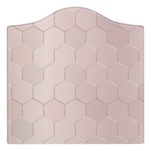 Geometric Pattern 27 Door Sign (Large Crest Front)