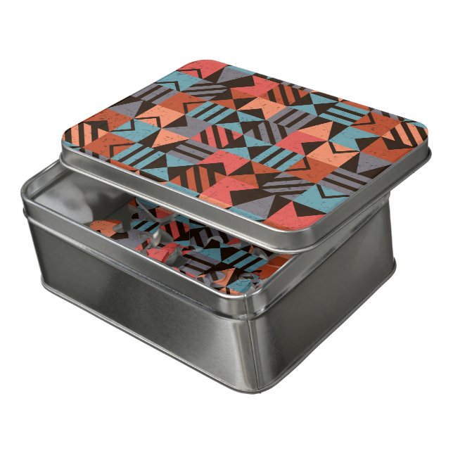 Geometric Pattern 28 Jigsaw Puzzle (Lid Open)