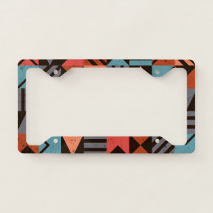 Geometric Pattern 28 License Plate Frame