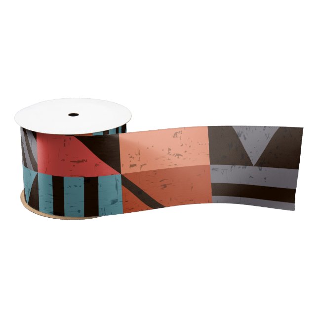 Geometric Pattern 28 Satin Ribbon (Spool)