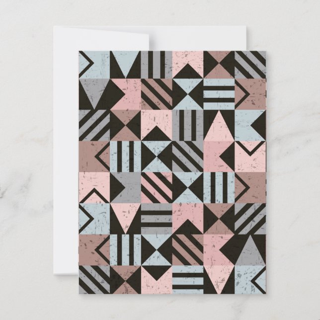 Geometric Pattern 29 Note Card (Front)