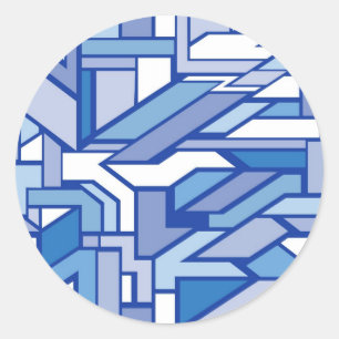 Geometric pattern 2 classic round sticker