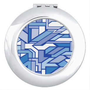 Geometric pattern 2 compact mirror