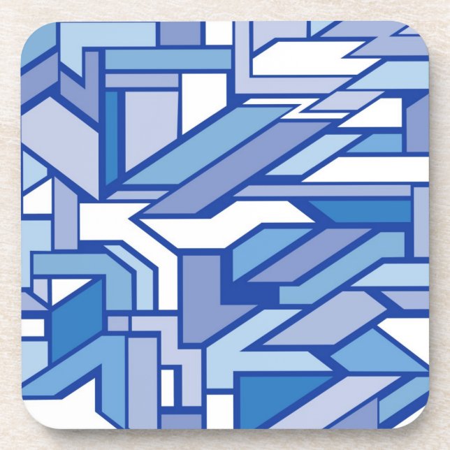 Geometric pattern 2 drink coaster (Front)